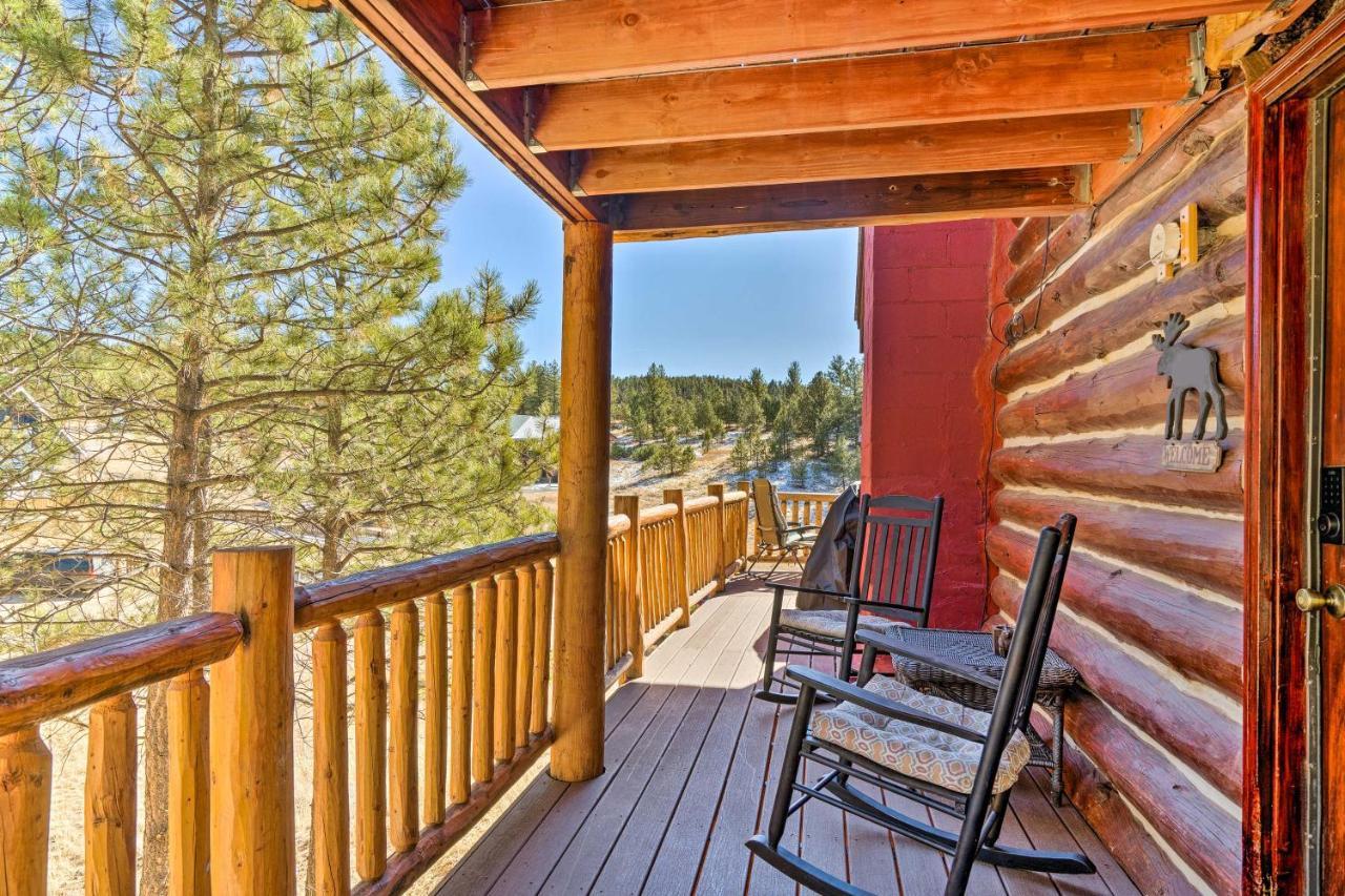 Classic Colorado Log Home With Mountain Views! Florissant 外观 照片