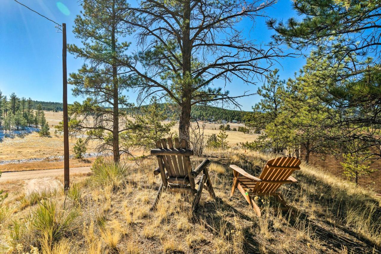Classic Colorado Log Home With Mountain Views! Florissant 外观 照片