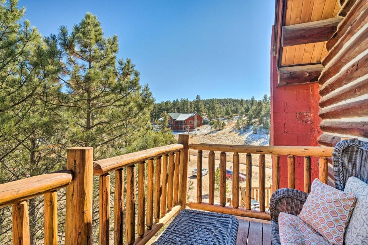 Classic Colorado Log Home With Mountain Views! Florissant 外观 照片